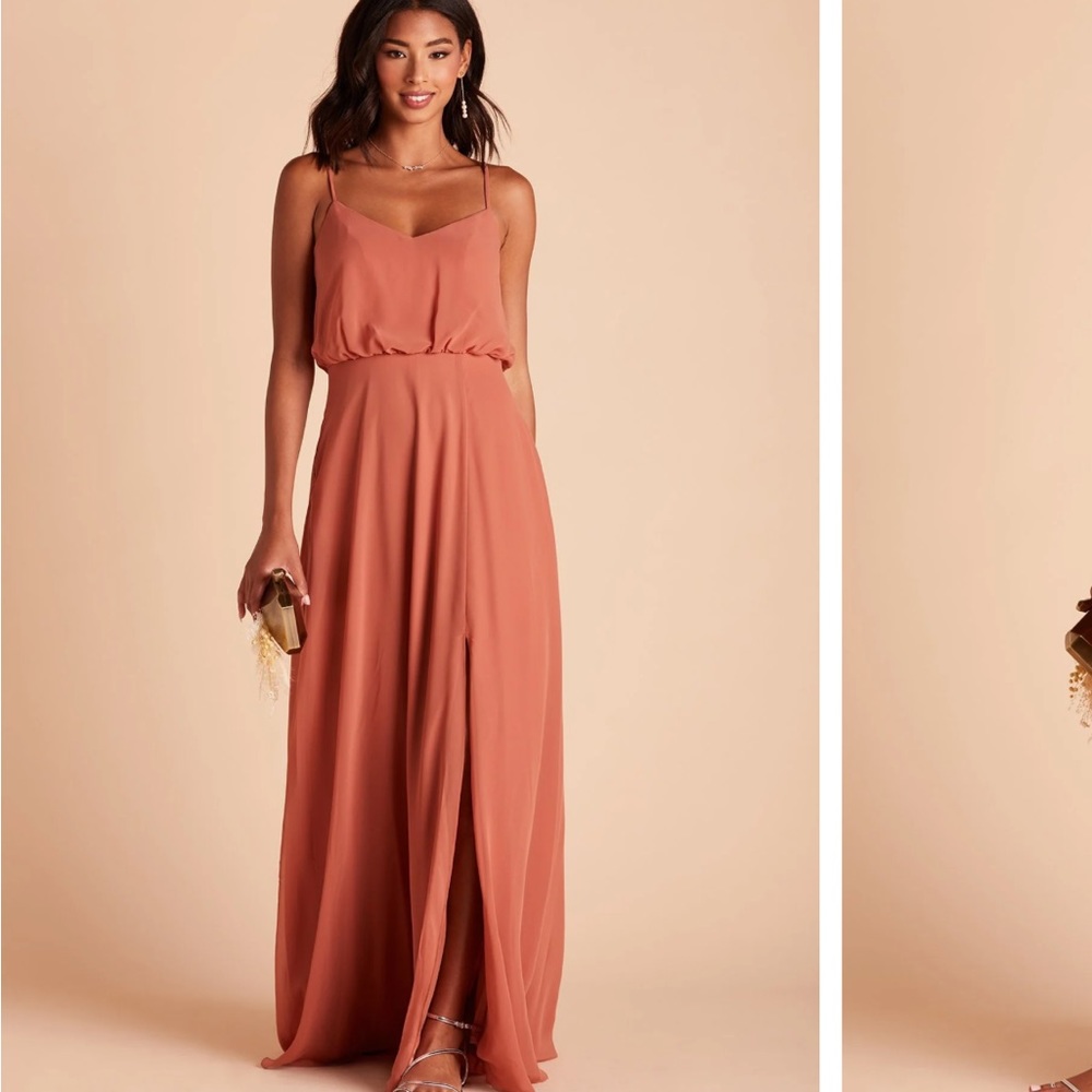 “Gwennie” dress by Birdy Grey in Terracotta color size L